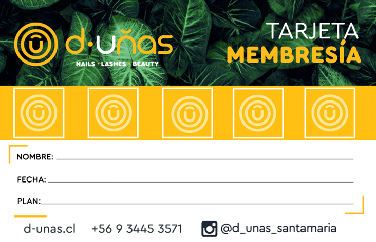 TARJETA MEMBRESIA