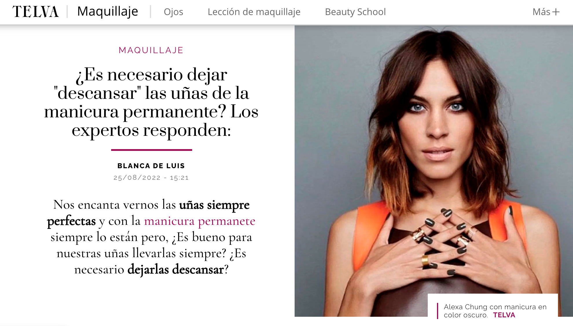 Dejar secar esmaltado permanenteb