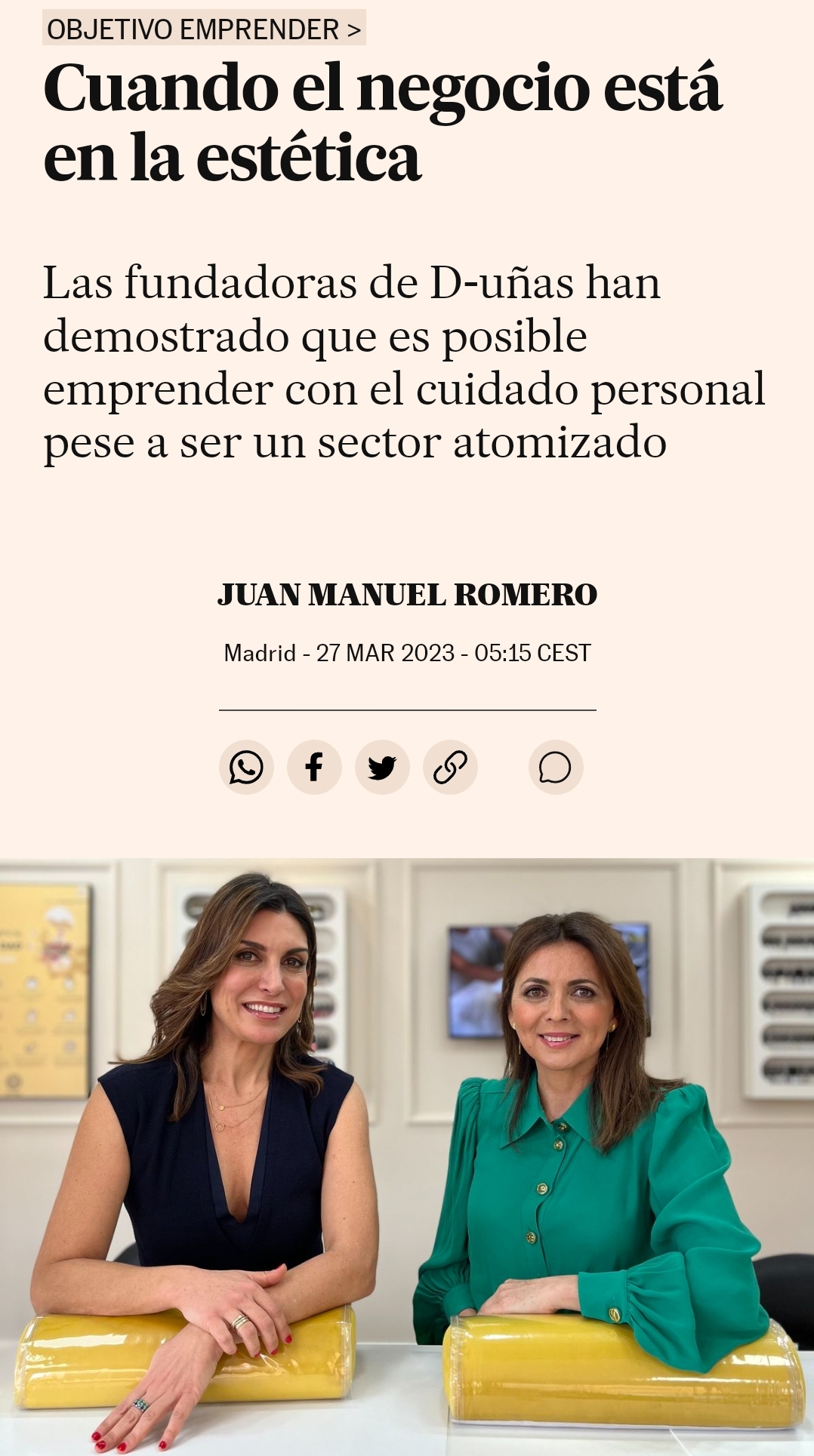 d-uñas en el periódico El País