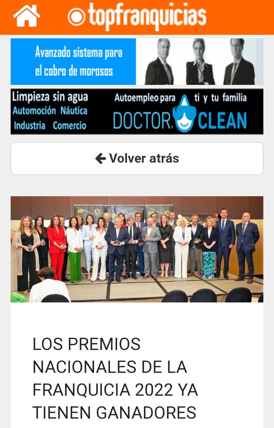 topfranquicias habla del premio que ganamos a la expansión internacional