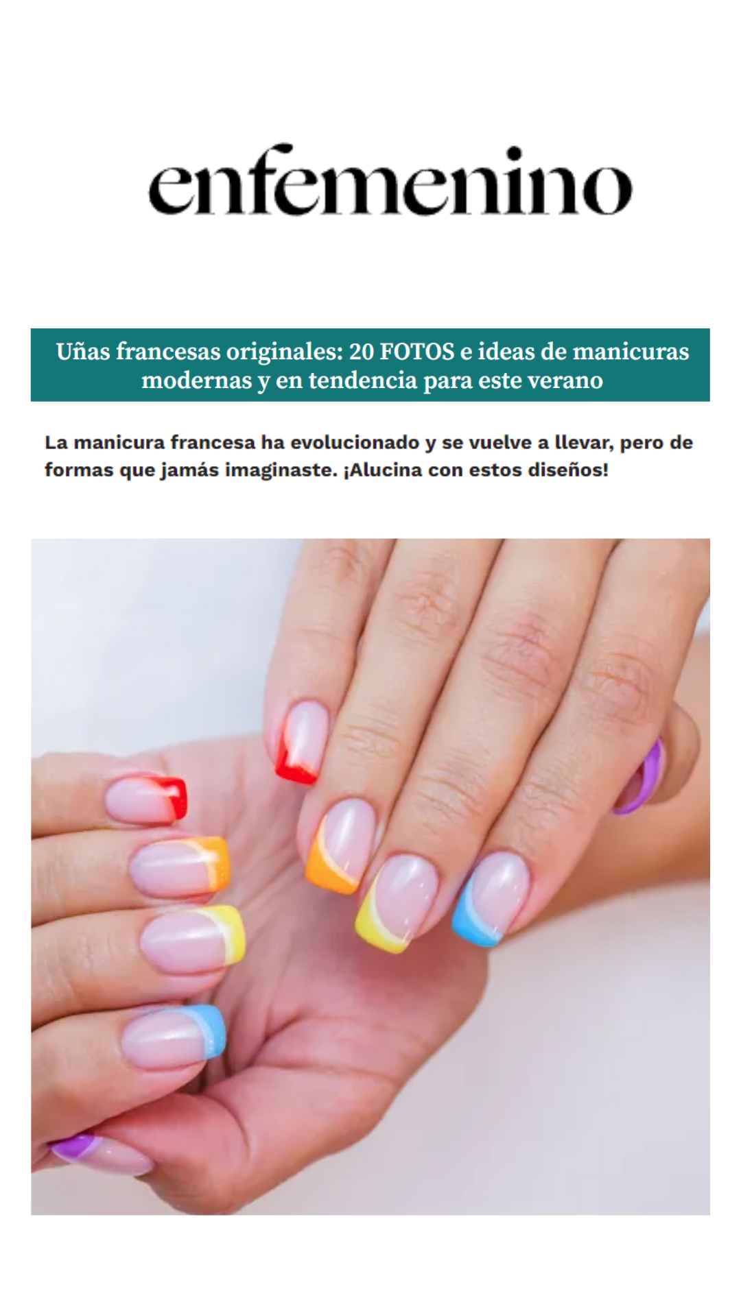 d-uñas manicura francesa